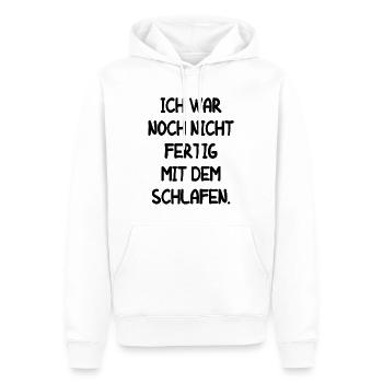 Müde Faul Job Schlafen Fertig Mitarbeiter Geschenk - Männer Premium Bio Hoodie - Weiß - Vorne - Nico (187cm)
