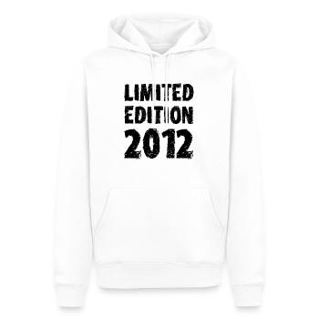 2012 Édition Limitée Anniversaire Cadeau Femme Mari - Sweat à capuche Premium bio Homme - blanc - Devant - Nico (187cm)