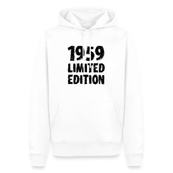 1959 édition limitée anniversaire cadeau femme mari - Sweat à capuche Premium bio Homme - blanc - Devant - Nico (187cm)