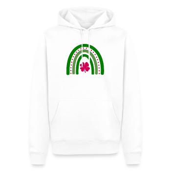Accessoires de la Saint-Patrick Irlande Shamrock Décoration - Sweat à capuche Premium bio Homme - blanc - Devant - Nico (187cm)