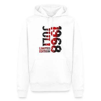 1968 Juli Limited Edition Geburtstag Geschenk - Männer Premium Bio Hoodie - Weiß - Vorne - Nico (187cm)