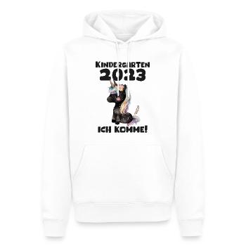 Kindergarten 2023 Jungen Mädchen Kita Geschenk - Männer Premium Bio Hoodie - Weiß - Vorne - Nico (187cm)