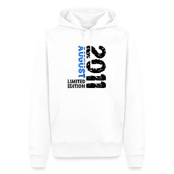 2011 August Limited Edition 12. Geburtstag Outfit - Männer Premium Bio Hoodie - Weiß - Vorne - Nico (187cm)