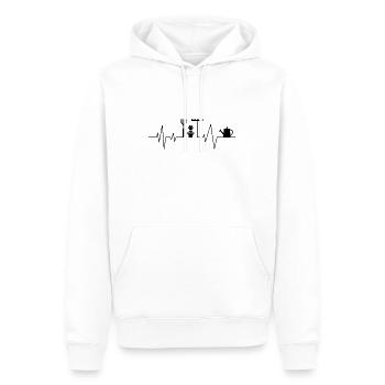 Gärtner Gartenfreunde Herzklopfende Garten - Männer Premium Bio Hoodie - Weiß - Vorne - Nico (187cm)