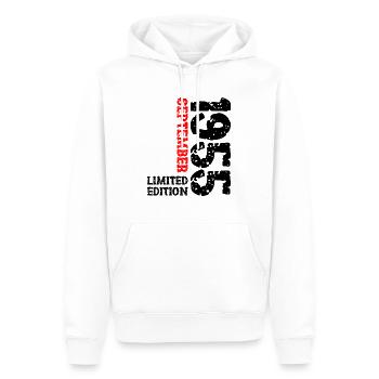1955 September Limited Edition 68. Geburtstag Deko - Männer Premium Bio Hoodie - Weiß - Vorne - Nico (187cm)