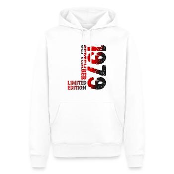 1979 September Limited Edition 44. Geburtstag Deko - Männer Premium Bio Hoodie - Weiß - Vorne - Nico (187cm)