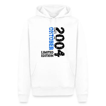 2004 Oktober Limited Edition 19. Geburtstag Deko - Männer Premium Bio Hoodie - Weiß - Vorne - Nico (187cm)