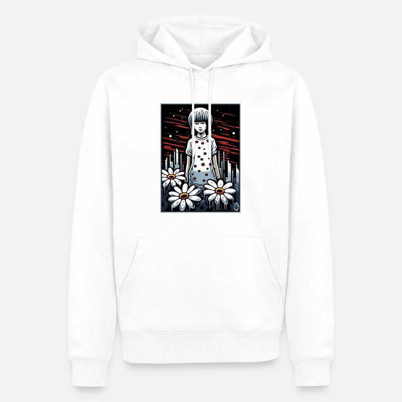 Schwere Melancholie oder Schlaflosigkeit - Männer Premium Bio Hoodie - Weiß