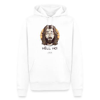 Der Jesus-Typ sagt definitiv nein zur Hölle - Männer Premium Bio Hoodie - Weiß - Vorne - Nico (187cm)