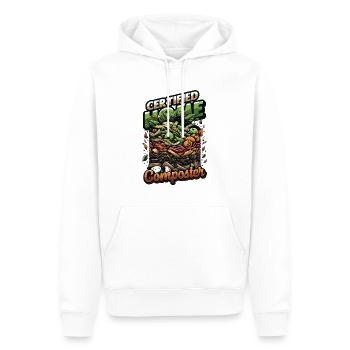 Composting Enthusiast Vermiculture Kompostierung - Men’s Premium Organic Hoodie - white - Front - Nico (187cm)
