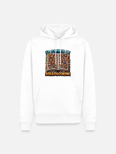 Mädchen Scrapbooking Enthusiast Scrapbook - Männer Premium Bio Hoodie - Weiß