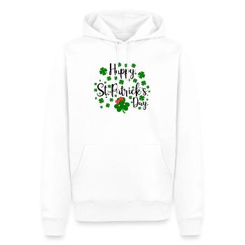 Accessoires de la Saint-Patrick Irlande Shamrock décoration - Sweat à capuche Premium bio Homme - blanc - Devant - Nico (187cm)
