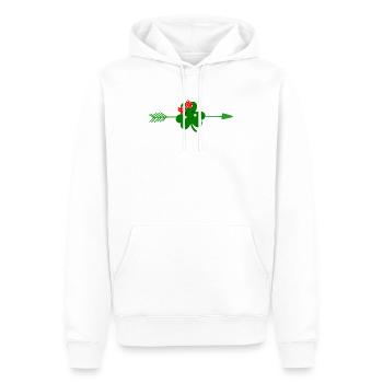 Accessoires de la Saint-Patrick Irlande Shamrock décoration - Sweat à capuche Premium bio Homme - blanc - Devant - Nico (187cm)