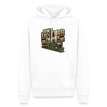 Trainspotting Zug Liebhaber Züge - Männer Premium Bio Hoodie - Weiß - Vorne - Nico (187cm)