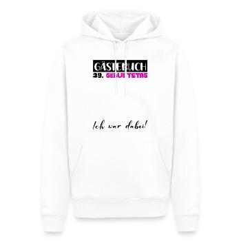 29 Cadeau D’anniversaire Décoration Femme Livre d’Or Femme - Sweat à capuche Premium bio Homme - blanc - Devant - Nico (187cm)