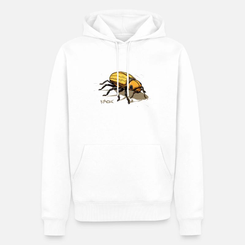 Un gros insecte géant - Sweat à capuche Premium bio Homme - blanc
