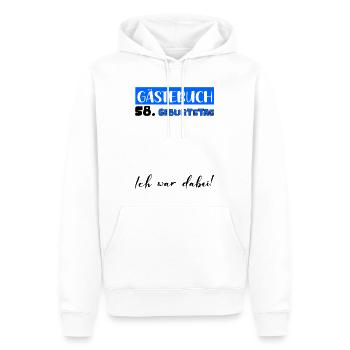 Guestbook Decoration Men Men's 58th Birthday Tshirt - Men’s Premium Organic Hoodie - white - Front - Nico (187cm)