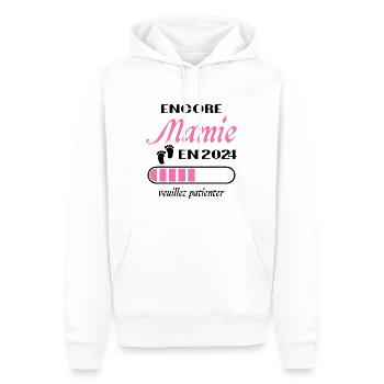 Granny Girl Again 2024 Future Grandma Gift - Men’s Premium Organic Hoodie - white - Front - Nico (187cm)