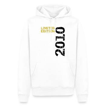 2010 Édition Limitée Anniversaire Cadeau Femme Mari - Sweat à capuche Premium bio Homme - blanc - Devant - Nico (187cm)