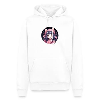 Fille d’anime mignonne en tant que princesse - Sweat à capuche Premium bio Homme - blanc - Devant - Nico (187cm)