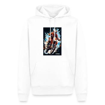 Cooles Motorrad Motocross - Männer Premium Bio Hoodie - Weiß - Vorne - Nico (187cm)