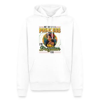 Filles d’origine brésilienne Brésil - Sweat à capuche Premium bio Homme - blanc - Devant - Nico (187cm)