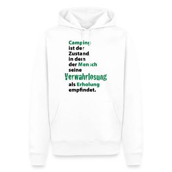 Camping Verwahrlosung Zuhause Zelten Urlaub Ferien - Männer Premium Bio Hoodie - Weiß - Vorne - Nico (187cm)