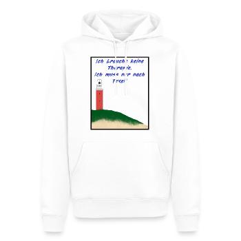 La thérapie? - Je dois juste aller à Texel! - Sweat à capuche Premium bio Homme - blanc - Devant - Nico (187cm)