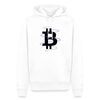 Bitcoin - Sweat à capuche Premium bio Homme - blanc - Devant - Nico (187cm)