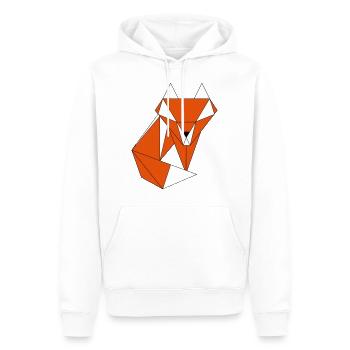 Fuchs - Männer Premium Bio Hoodie - Weiß - Vorne - Nico (187cm)
