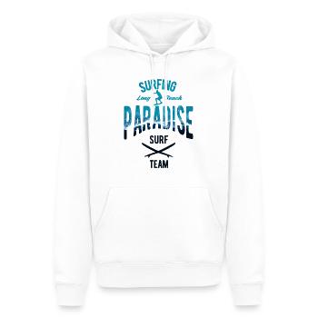 Surfeurs surfant - Sweat à capuche Premium bio Homme - blanc - Devant - Nico (187cm)