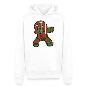 Noël - Sweat à capuche Premium bio Homme - blanc - Devant - Nico (187cm)
