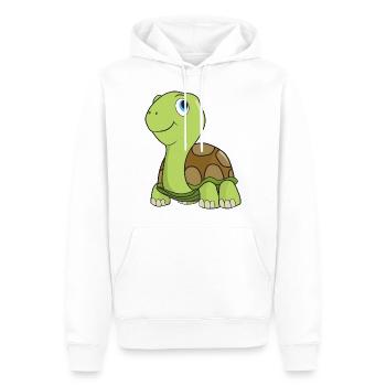 turtle - Men’s Premium Organic Hoodie - white - Front - Nico (187cm)