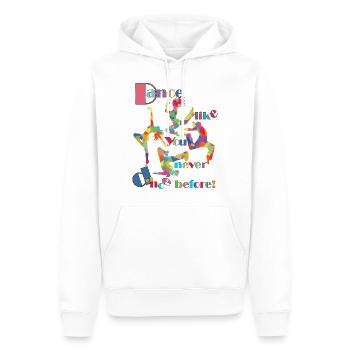 Tanzen - Männer Premium Bio Hoodie - Weiß - Vorne - Nico (187cm)