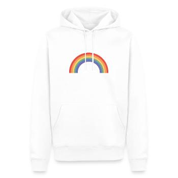 Regenbogen lgbt Geschenk - Männer Premium Bio Hoodie - Weiß - Vorne - Nico (187cm)