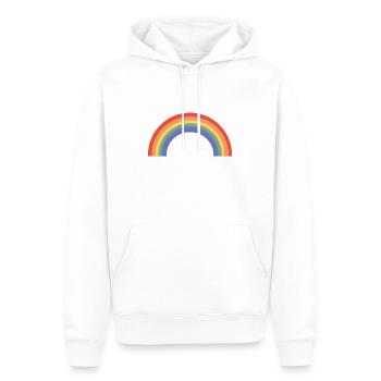 Regenbogen lgbt Geschenk - Männer Premium Bio Hoodie - Weiß - Vorne - Nico (187cm)