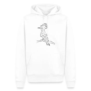 Wiedehopf Vogel Natur Schutz - Männer Premium Bio Hoodie - Weiß - Vorne - Nico (187cm)