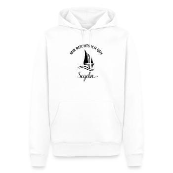 Mir reichts ich geh Segeln Segler Segelboot - Männer Premium Bio Hoodie - Weiß - Vorne - Nico (187cm)