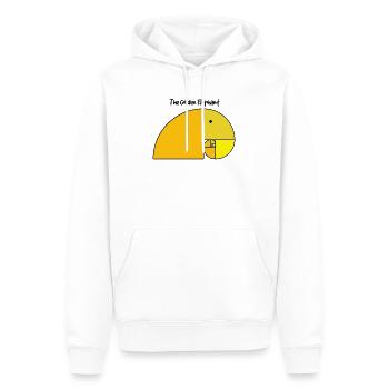 Fibonacci Elephant - Goldener Schnitt Elefant - Männer Premium Bio Hoodie - Weiß - Vorne - Nico (187cm)
