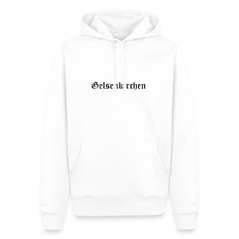 Gelsenkirchen Ruhrpott Ruhrgebiet Heimat - Männer Premium Bio Hoodie - Weiß - Vorne - Nico (187cm)