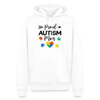 Proud Autism Mom Autisme Awareness Cadeau - Sweat à capuche Premium bio Homme - blanc - Devant - Nico (187cm)