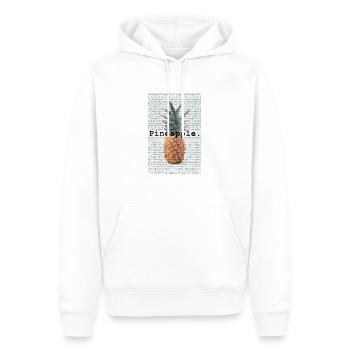 Ananas Pineapple - Sweat à capuche Premium bio Homme - blanc - Devant - Nico (187cm)