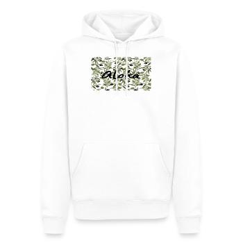 Aloha auf hawaiianischen Sprache Liebe, Zuneigung - Männer Premium Bio Hoodie - Weiß - Vorne - Nico (187cm)