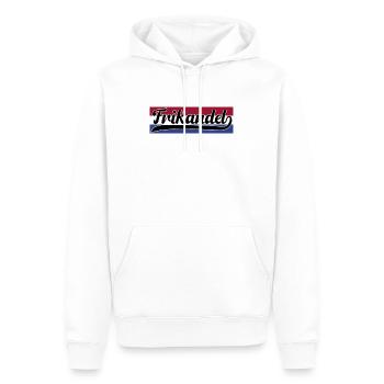 Frikandel avec drapeau holland - Sweat à capuche Premium bio Homme - blanc - Devant - Nico (187cm)