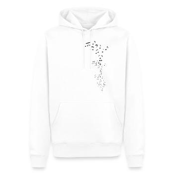 FliegenAnmerkungen Schwarz - Sweat à capuche Premium bio Homme - blanc - Devant - Nico (187cm)