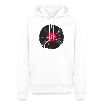 Gebrochen LP Vinyl Record - Männer Premium Bio Hoodie - Weiß - Vorne - Nico (187cm)