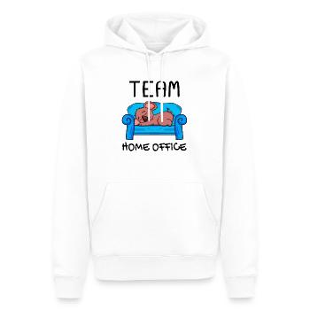 Équipe Home Office Koala Relax Lazy Funny - Sweat à capuche Premium bio Homme - blanc - Devant - Nico (187cm)