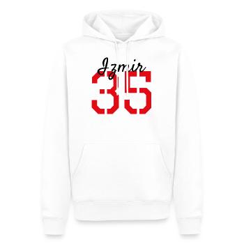 Izmir 35 Türkei - Männer Premium Bio Hoodie - Weiß - Vorne - Nico (187cm)
