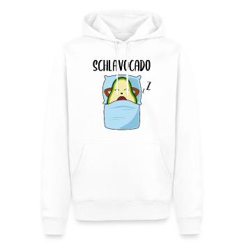 Lustige Avocado Schlafende Frucht Beere Geschenk - Männer Premium Bio Hoodie - Weiß - Vorne - Nico (187cm)