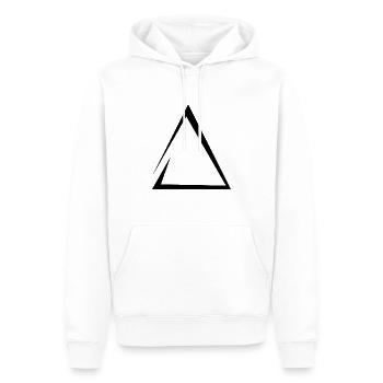 Feu symbole - Sweat à capuche Premium bio Homme - blanc - Devant - Nico (187cm)